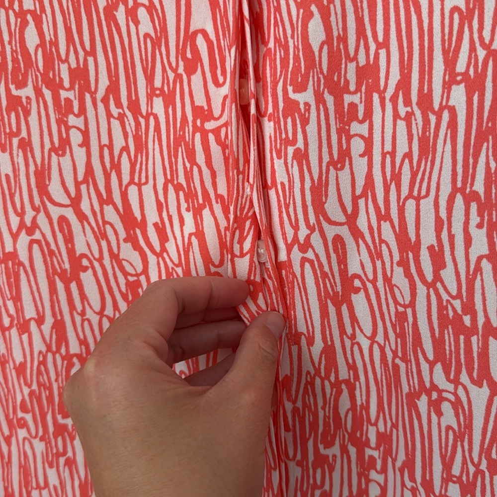 Halogen V Neck Button Down Blouse - image 4